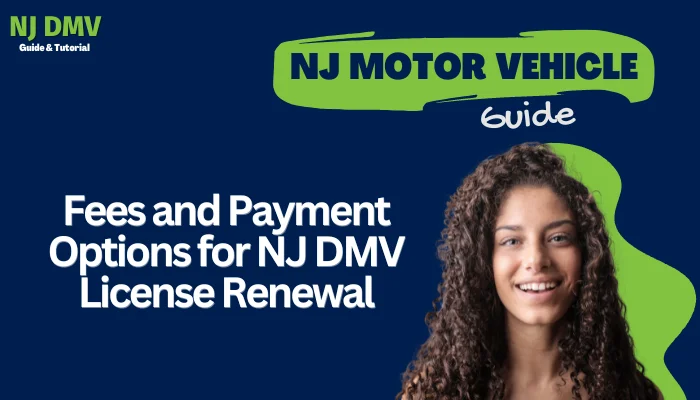 Fees and Payment Options for NJ DMV License Renewal