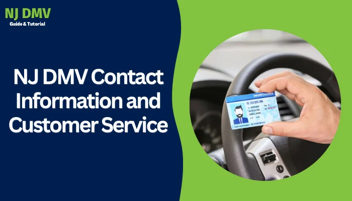 NJ DMV Contact Information and Customer Service