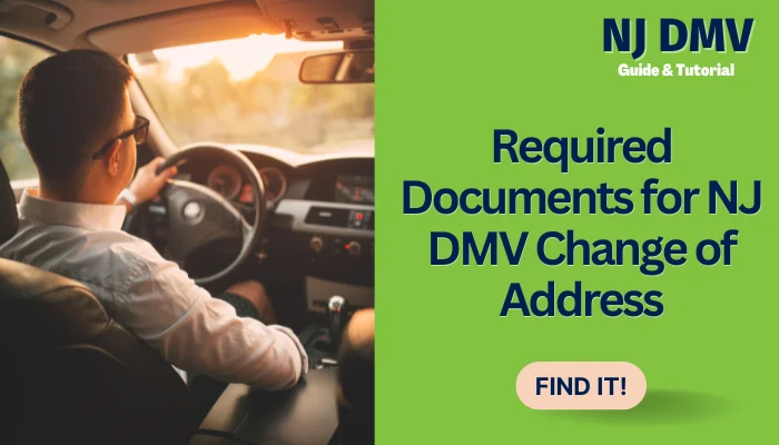 Required Documents for NJ DMV Change of Address